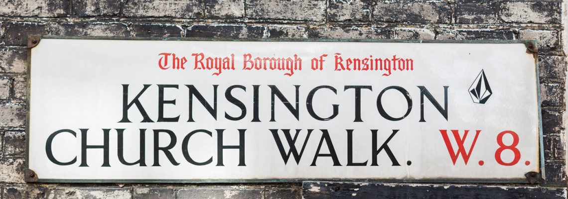 A street sign in Kensington in an area where an Asian masseuse is offering a variety of body massages close to the Arthill Gallery